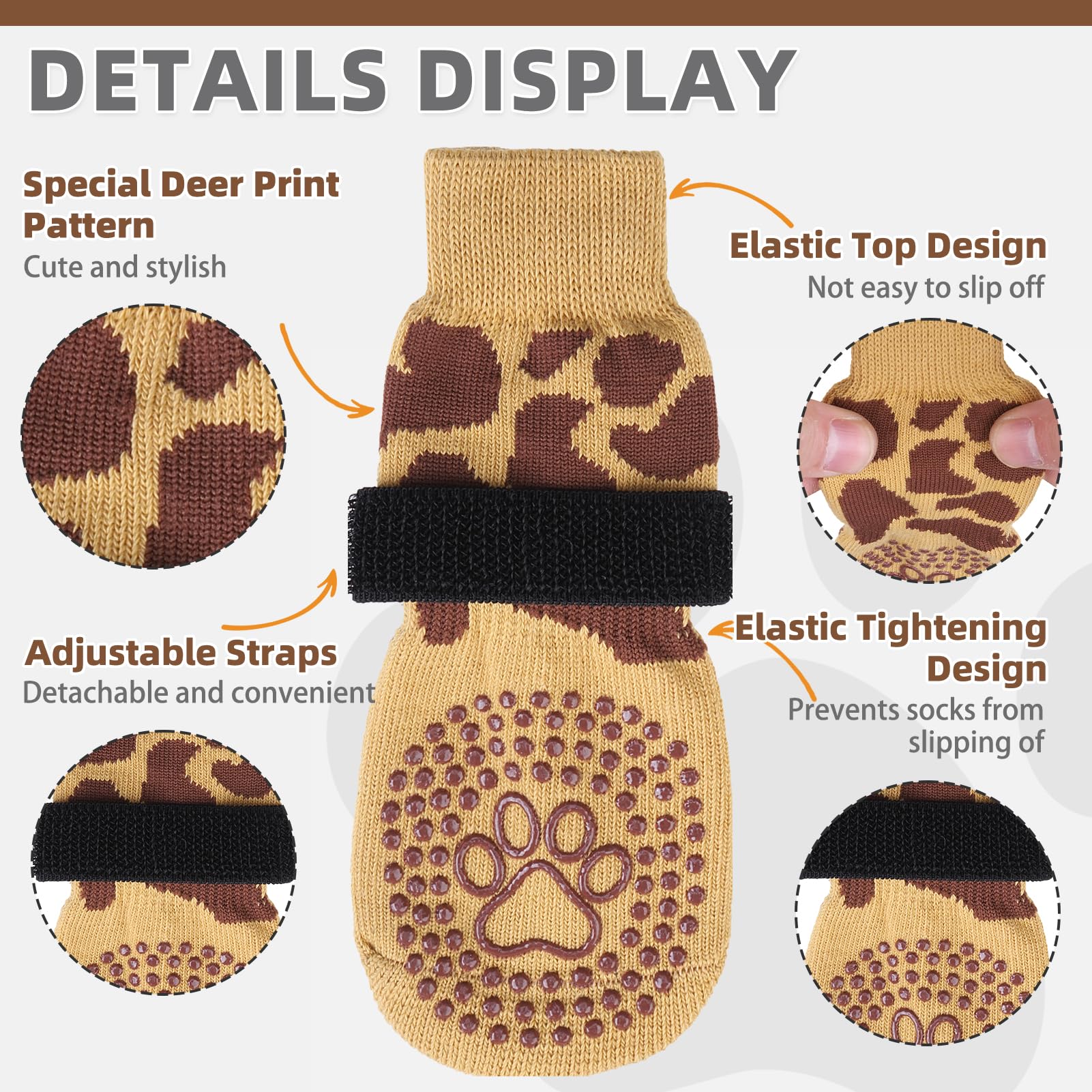 KOOLTAIL calcetines con correa elástica desmontable para ajuste cómodo.