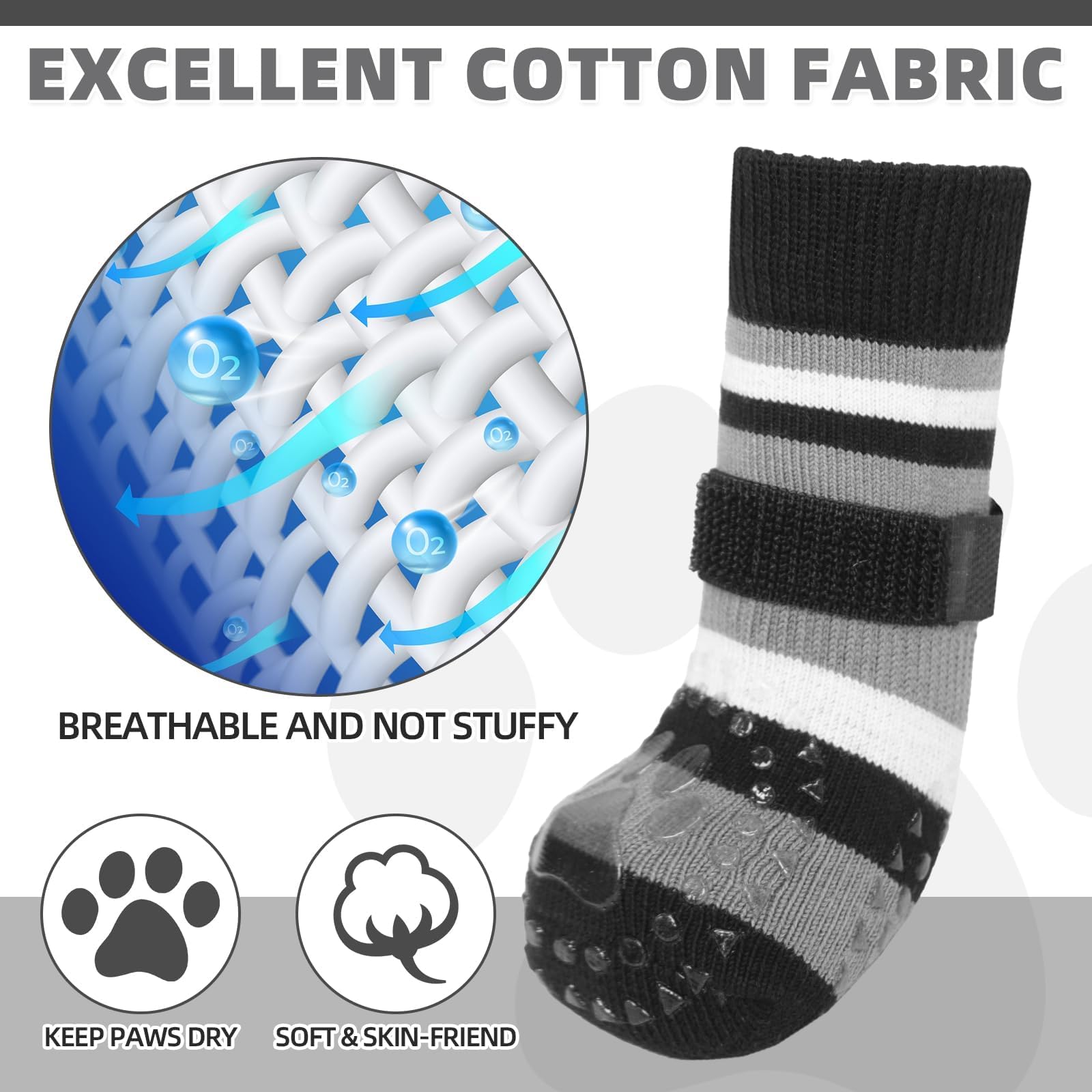 KOOLTAIL calcetines perrunos: tacto suave que protege patas en invierno