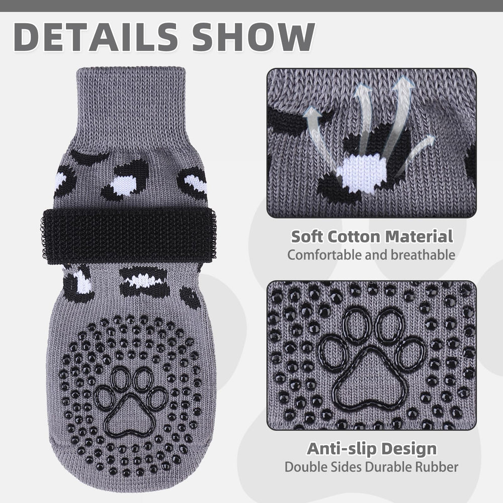 KOOLTAIL calcetines para perro con correa elástica ajustable para un ajuste seguro