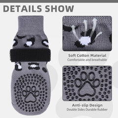 KOOLTAIL calcetines para perro con correa elástica ajustable para un ajuste seguro