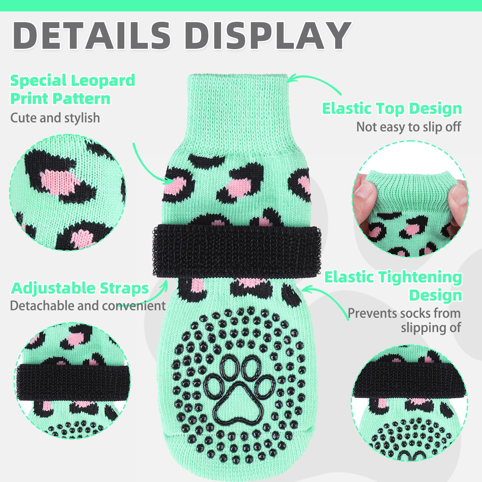 KOOLTAIL calcetines para perro patitas protegidas en pavimento frío con agarre