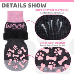 KOOLTAIL calcetines para perros protegen patas en casa y superficies ásperas.
