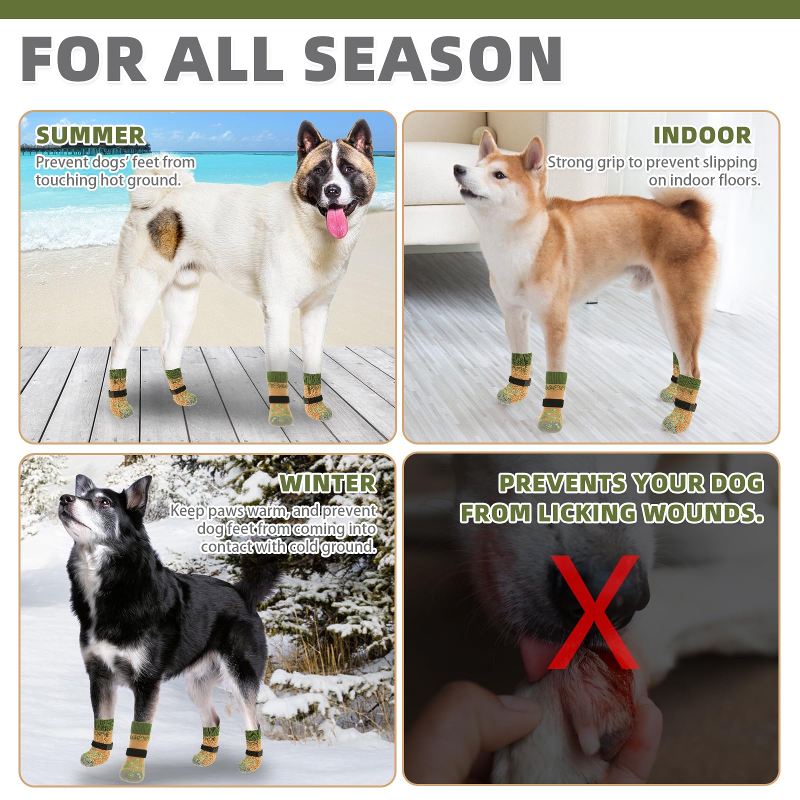 KOOLTAIL tallas disponibles para perros pequeños, medianos y grandes
