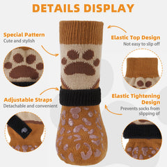 Kooltail calcetines perros doble grip, mayor tracción en suelos lisos