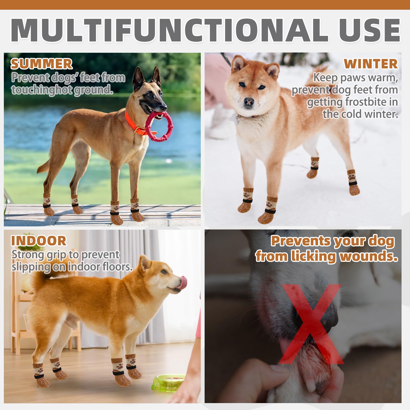 KOOLTAIL calcetines disponibles para perros de varios tamaños, incluido XL