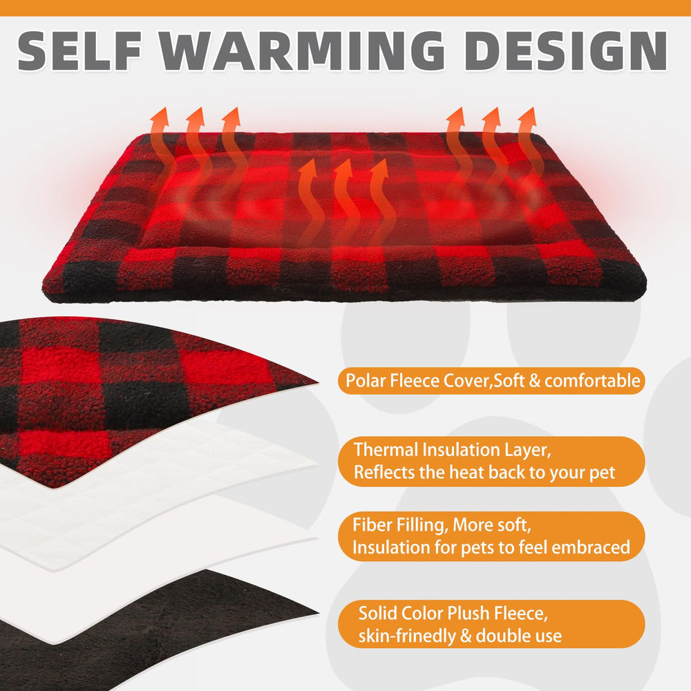 KOOLTAIL cama auto-calentada, forro polar suave para sensación cómoda.