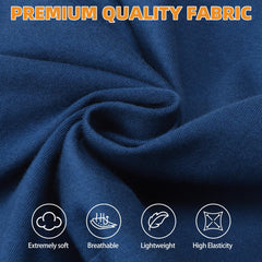 KOOLTAIL detalle de tejido suave en camiseta para perro grande azul gris