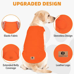 KOOLTAIL camiseta para perro grande, algodón transpirable para calor y frescura.