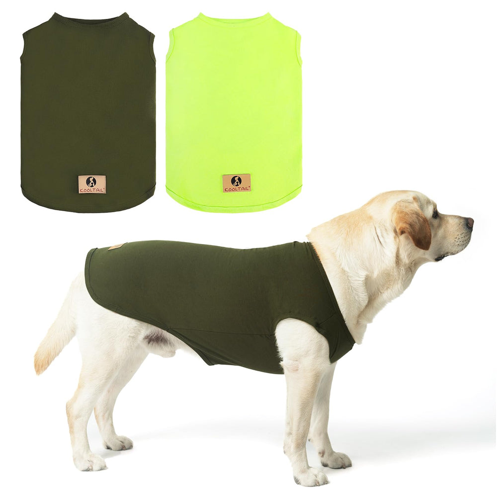 KOOLTAIL camisetas para perro grande, frente: confort suave en paseos diarios.
