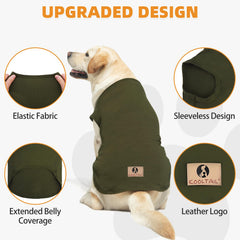 KOOLTAIL camiseta para perro grande con ajuste elástico para mayor comodidad.