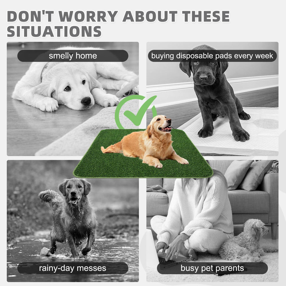 KOOLTAIL césped sintético sin desprendimiento, suave para las patas.