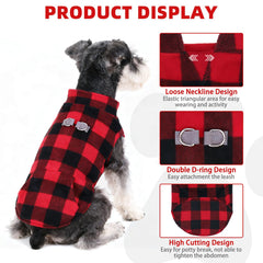KOOLTAIL abrigo para perros, anillo en D doble para correa seguro