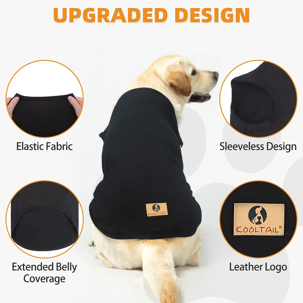KOOLTAIL chalecos sin mangas para perro grande, protección UV para exterior