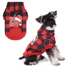 KOOLTAIL hoodie navideño para perro con capucha: abrigo cálido para paseos invernales