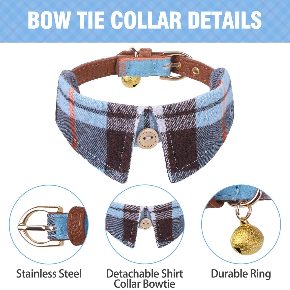KOOLTAIL collar bandana de cuadros, ideal para fiestas o paseos diarios.