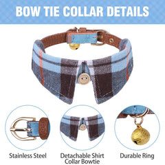 KOOLTAIL collar bandana de cuadros, ideal para fiestas o paseos diarios.