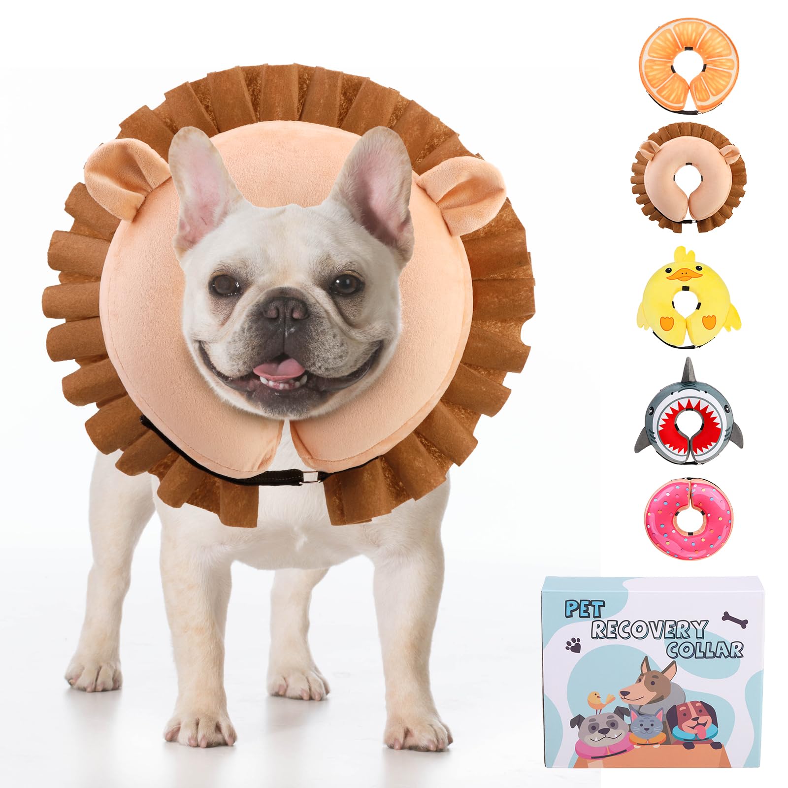KOOLTAIL collar inflable forma-dona para perro, protege heridas durante la recuperación