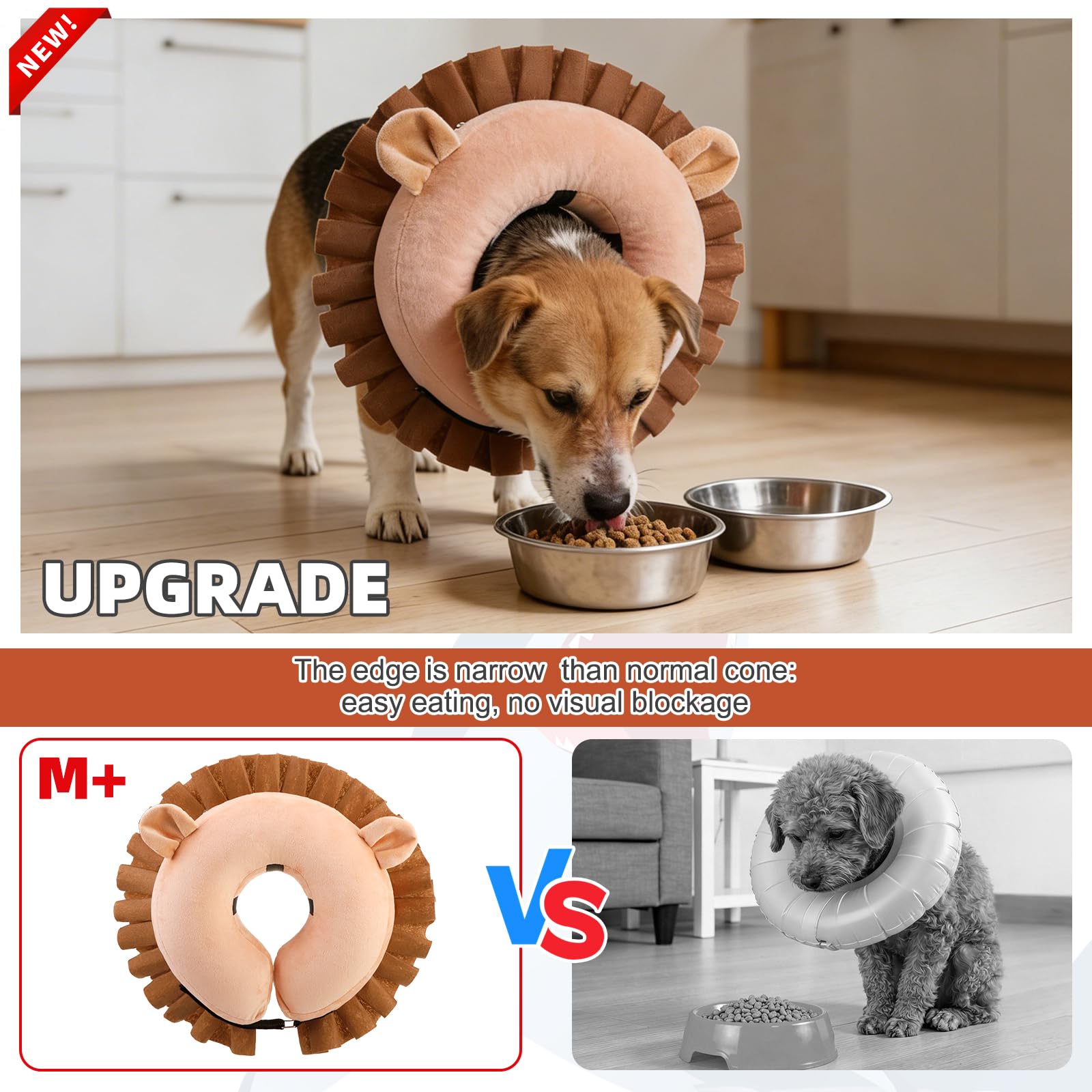 KOOLTAIL collar fácil de limpiar, lavado rápido y cómodo para mascotas