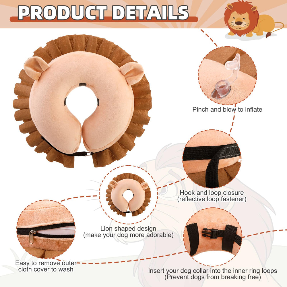 KOOLTAIL cono inflable con diseño de león, aspecto adorable y protección.