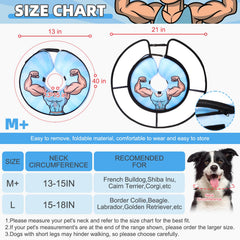 KOOLTAIL cono inflable ligero que favorece descanso del perro