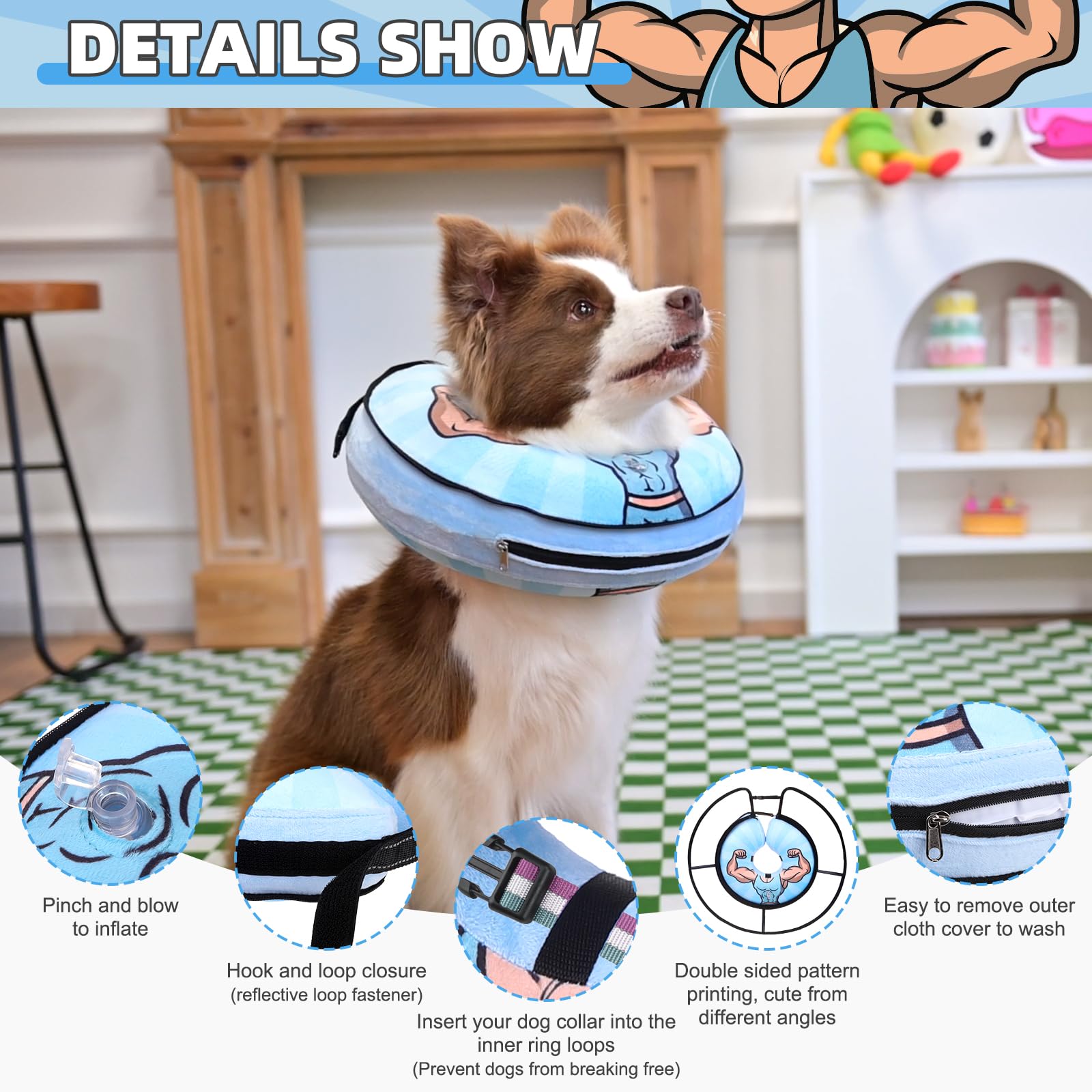 KOOLTAIL cono inflable con franjas reflectantes para visibilidad nocturna