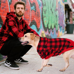 KOOLTAIL diseño con orificio oculto para correa en sudadera de perro