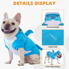 KOOLTAIL Disfraz tiburón para perro, detalle del pico acolchado.