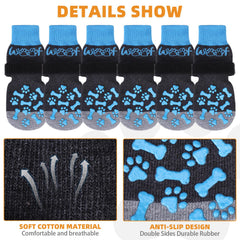 KOOLTAIL doble agarre patitas perro dos lados mejora tracción en superficies lisas.