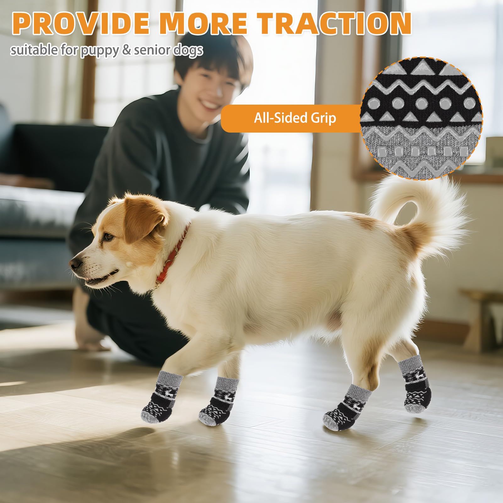 KOOLTAIL calcetines con silicona en doble cara para tracción.