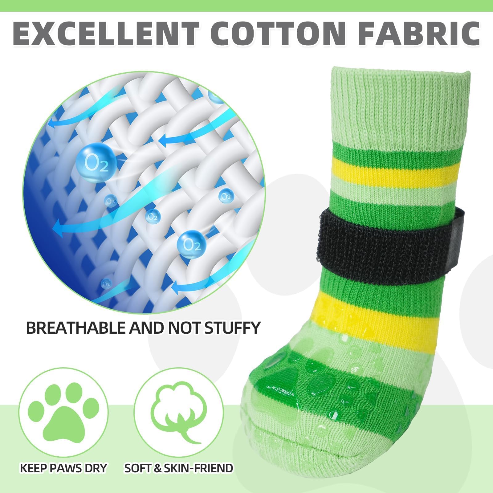 KOOLTAIL tejido cómodo 75% algodón y 25% poliéster para patas sanas