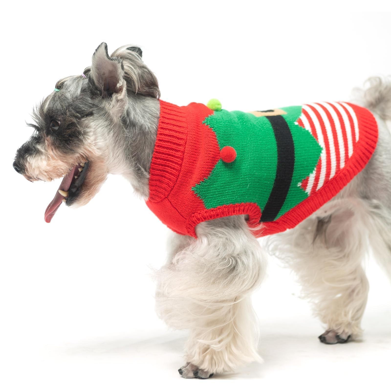 KOOLTAIL sudadera-navidad-roja para gato, mantiene caliente durante el día.