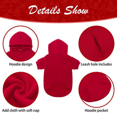 KOOLTAIL hoodie con agujero para correa, facilita paseos sin quitarse la prenda