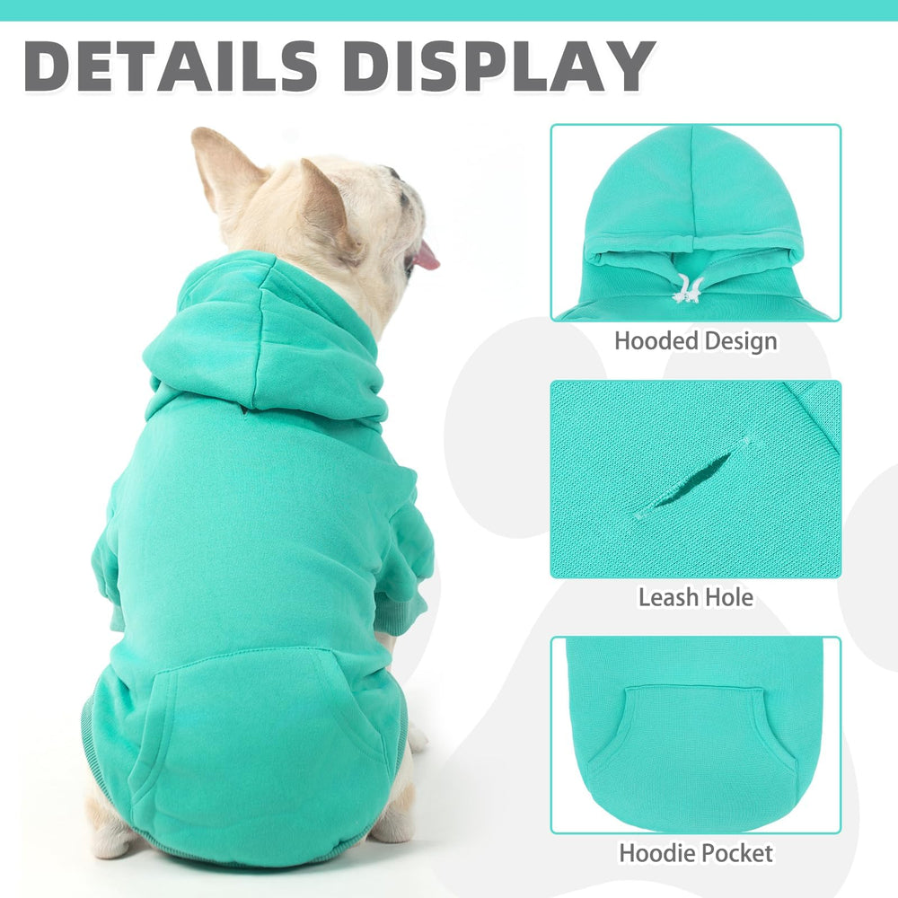 KOOLTAIL hoodie para perro básico, interior suave y cálido.