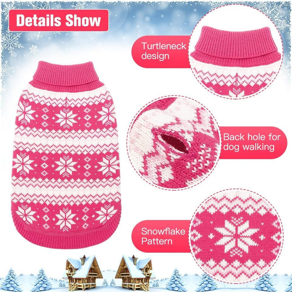 KOOLTAIL patrón copo de nieve detalle rosa ML, estilo festivo y confort