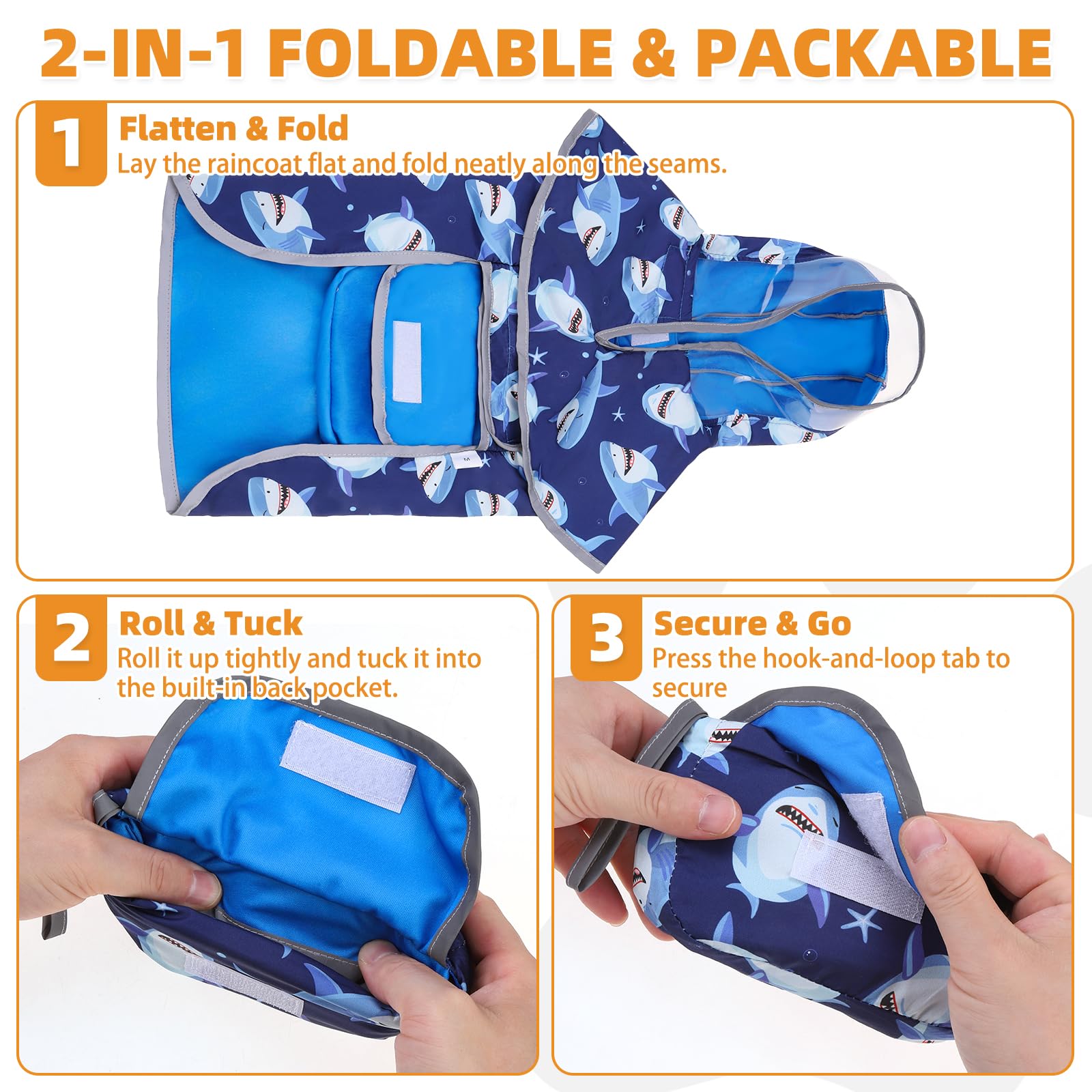 KOOLTAIL acceso para correa trasera con solapa protectora contra lluvia.