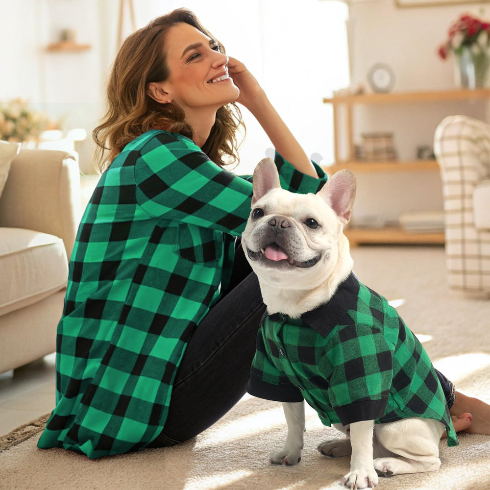 KOOLTAIL, camiseta clásica de cuadros verde y negro para uso diario y fiestas.