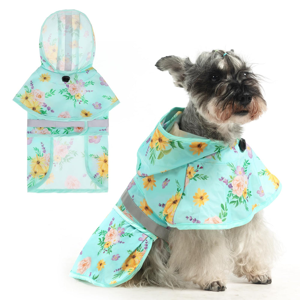 KOOLTAIL chubasquero para perro con capucha, protección impermeable y ajuste cómodo.