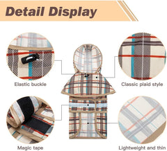 KOOLTAIL poncho con orificio para correa para paseos bajo la lluvia