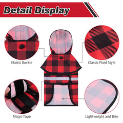 KOOLTAIL impermeable con orificio para correa trasera para paseos cómodos.