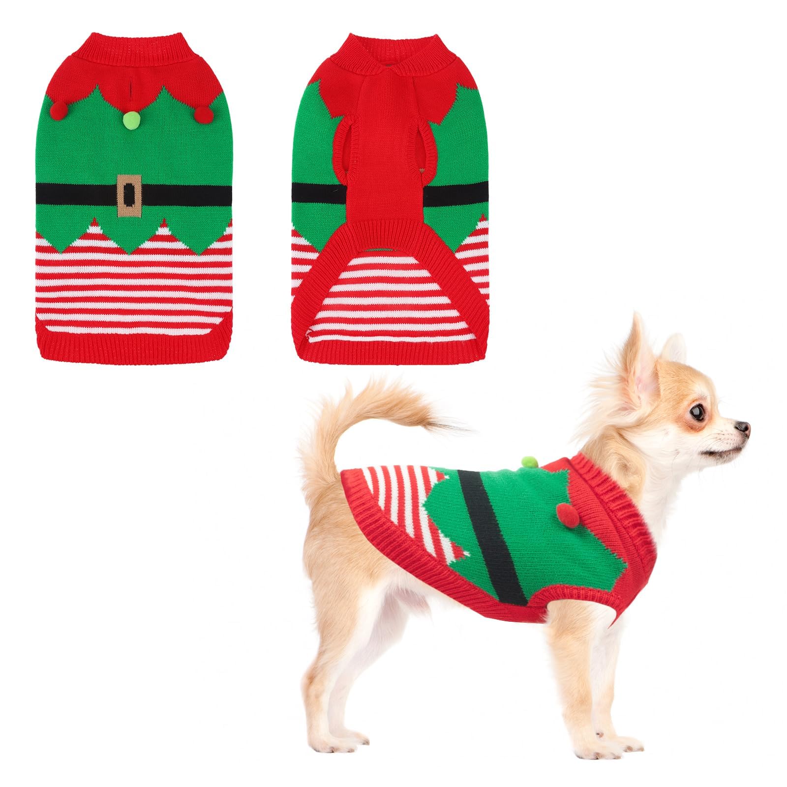 KOOLTAIL sudadera-navidad-roja para perro, abriga y añade estilo festivo.