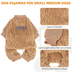 Pijama KOOLTAIL para perro pequeño rosa, vista frontal, fácil de poner