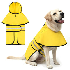 KOOLTAIL poncho de lluvia para perro con capucha, protección impermeable para paseos