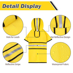 KOOLTAIL poncho para perro con orificio de correa facilita paseos