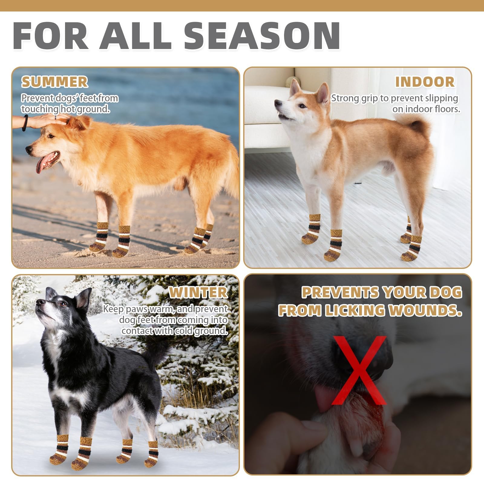 KOOLTAIL protección de patas ante pavimentos caliente o frío durante el paseo.