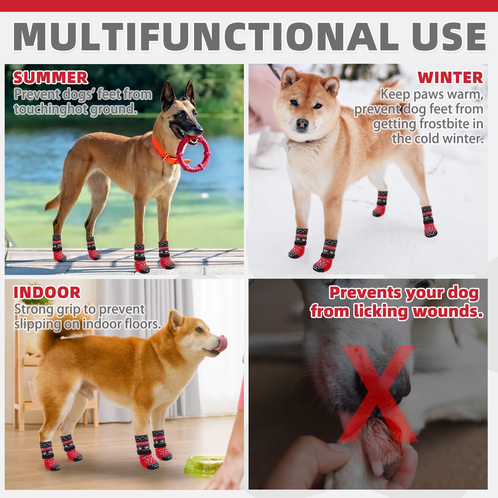 KOOLTAIL protección de patas para climas extremos, protegen del calor y frío.