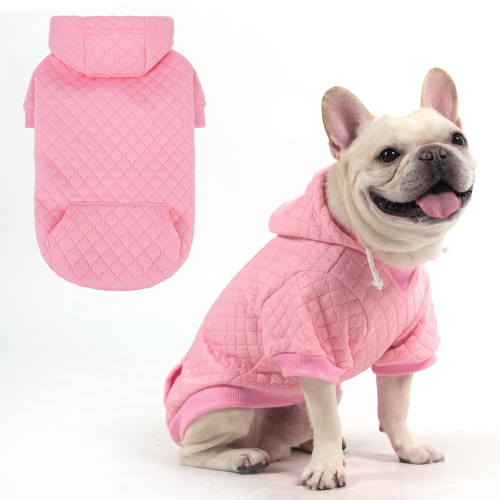 KOOLTAIL sudadera con capucha para perro rosa, cómodo para paseos diarios