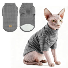 KOOLTAIL sudadera para gato Sphynx vista frontal, comodidad y calidez.