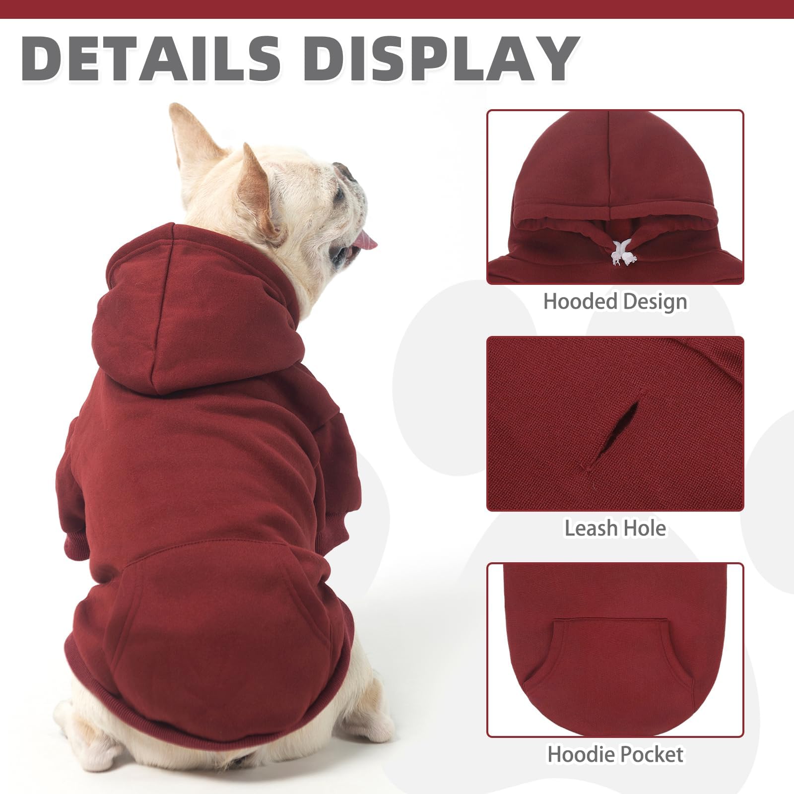 KOOLTAIL sudadera para perros: orificio para correa durante paseos
