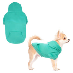 KOOLTAIL sudadera para perro con capucha Azul Lago XS, ideal para paseos fríos