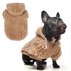 KOOLTAIL sudadera para perro con capucha y forro felpa, ideal para días fríos.